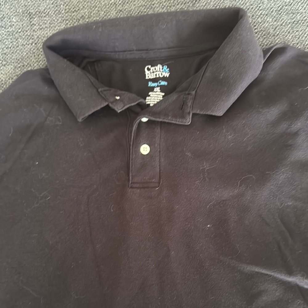 croft & barrow Men's Black Polo Shirt